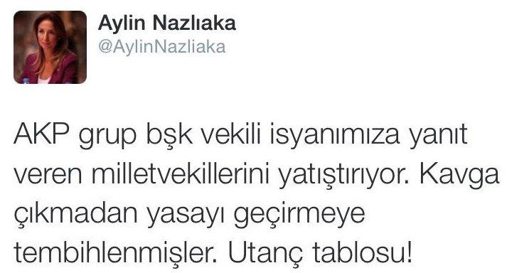 Aylin Nazlıaka'dan itiraf gibi tweet