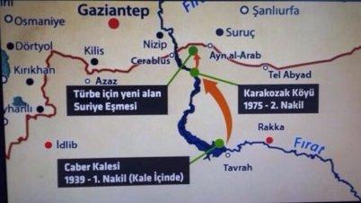 Süleyman Şah Türbesi'ndeki naaşlar nakledildi