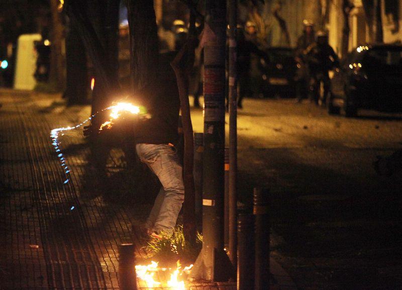 Yunanistan'da Çipras protestosu