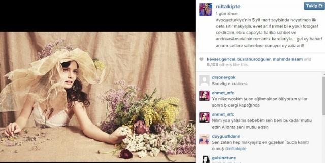 Nil Karaibrahimgil sıfır makyaj