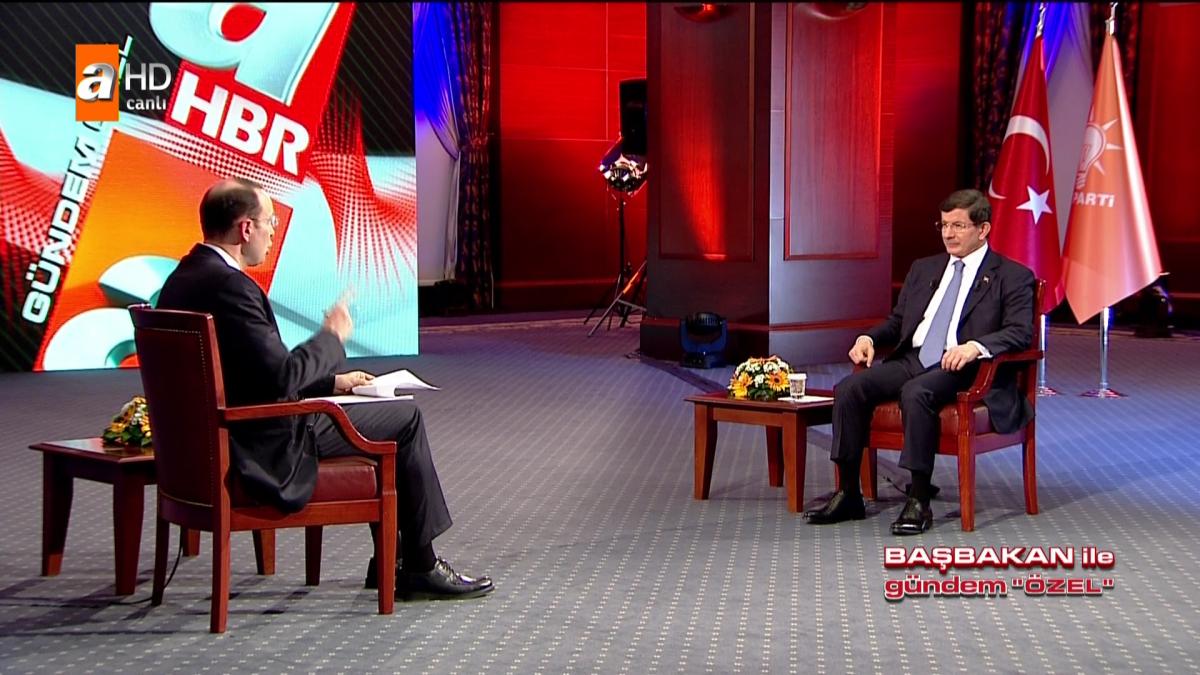 Başbakan Davutoğlu A Haber'de gündemi değerlendirdi