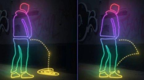 Almanların duvara işemeye karşı geliştirdikleri boya