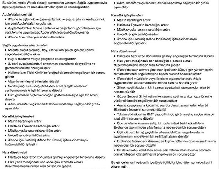 iOS 8.2 güncellemesi yayınlandı