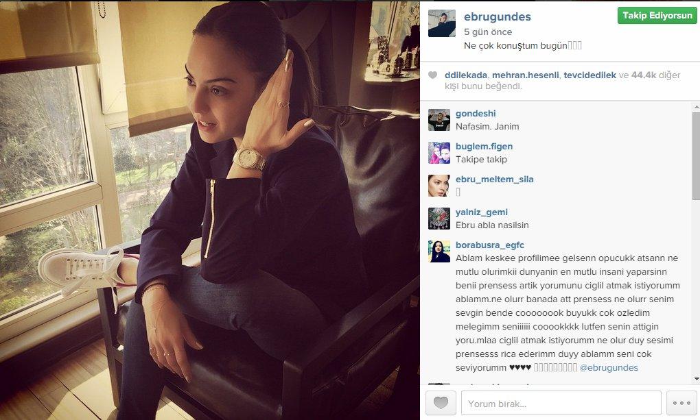 Ebru Gündeş'ten 85 bin liralık saatli fotoğraf