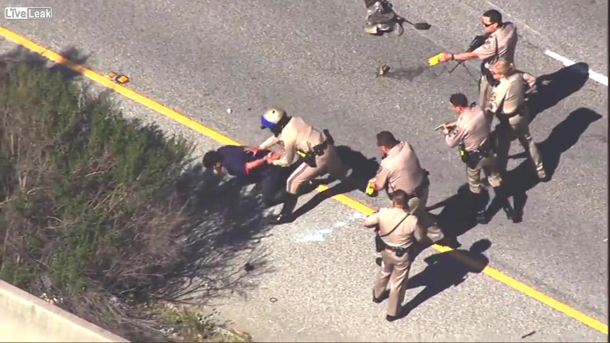 ABD'de polisle şüpheli arasında kovalamaca