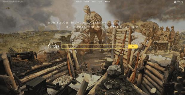 Yandex'in Çanakkale için hazırladığı doodle mest etti