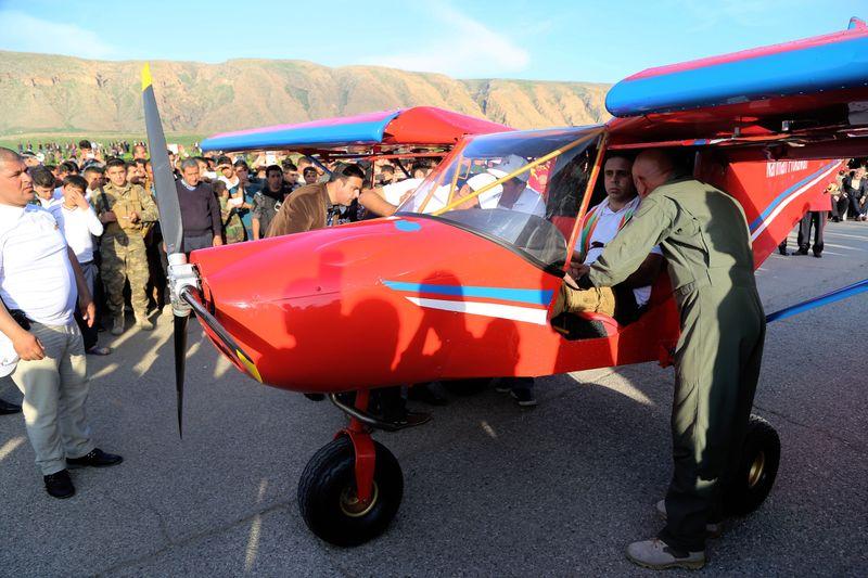 Iraklı mucit Peşmerge için uçak yaptı