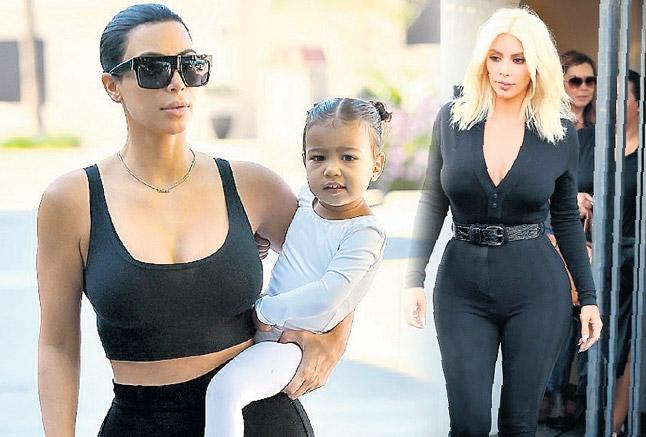 Kim Kardashian'ın sarışınlığı kısa sürdü