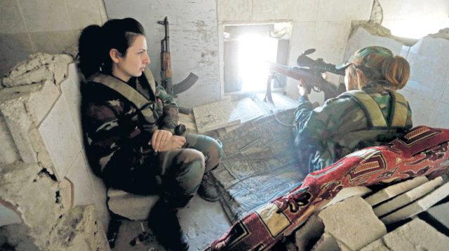 IŞİD'in korkulu rüyası Esad'ın kadın askerleri
