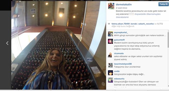 Demet Akalın jeneratörüyle hava attı