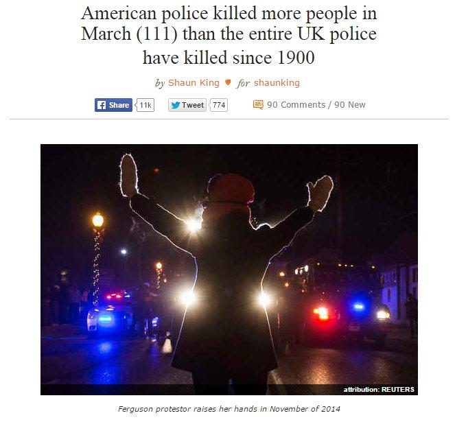 Amerika'da polis 3 ayda 292 kişiyi öldürdü