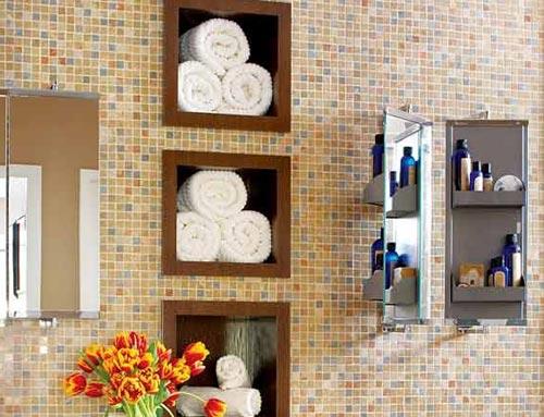 Nişler ile banyonuzda yer açın