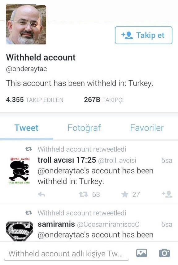 Önder Aytaç’a Twitter darbesi