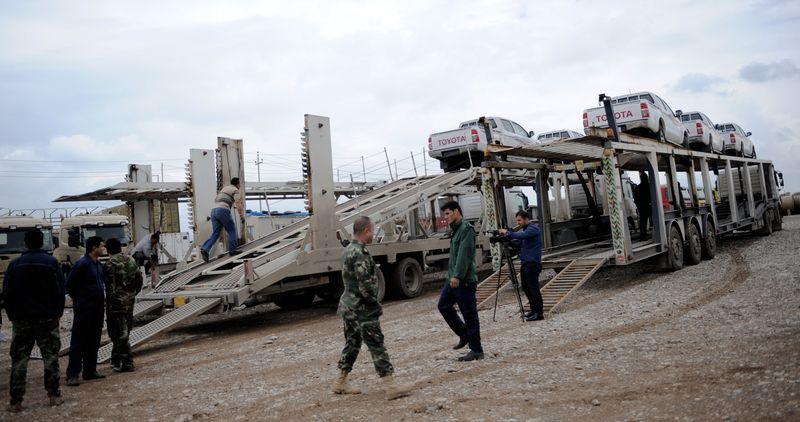 Türkiye'den Peşmergeye araç yardımı