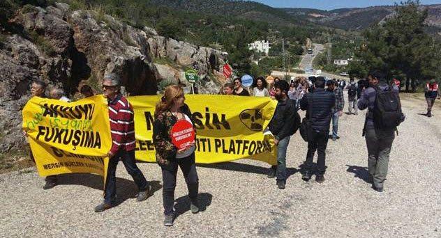 Akkuyu Nükleer Santrali'ne çevreci eylemi