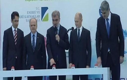 Taner Yıldız Akkuyu Enerji Santrali'nin temelini attı