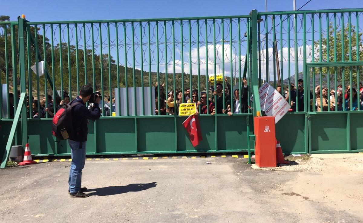 Akkuyu Nükleer Santrali'ne çevreci eylemi