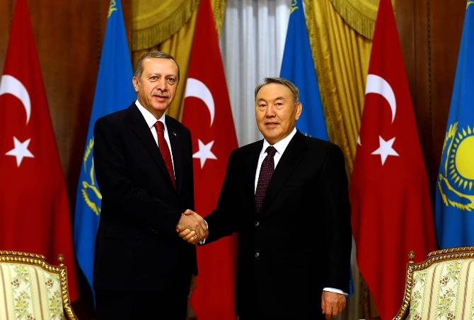 Erdoğan Nursultan Nazarbayev ile baş başa görüştü
