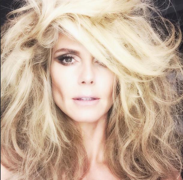 Heidi Klum da makyajsız halini paylaştı