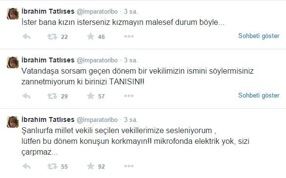 Aday olamayan İbrahim Tatlıses'ten sitem