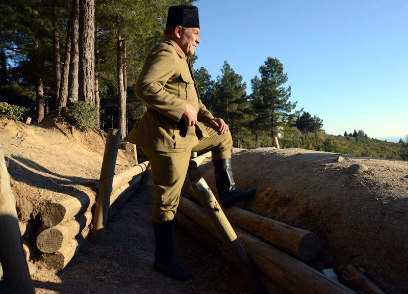 Atatürk'ün benzeri Gelibolu Yarımadası'nda