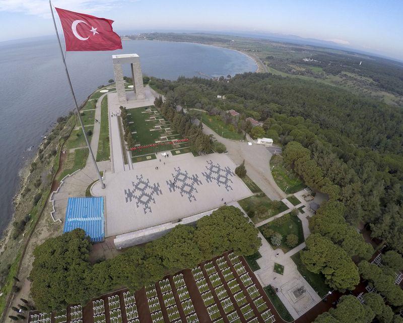 Gelibolu Milli Parkı havadan görüntülendi