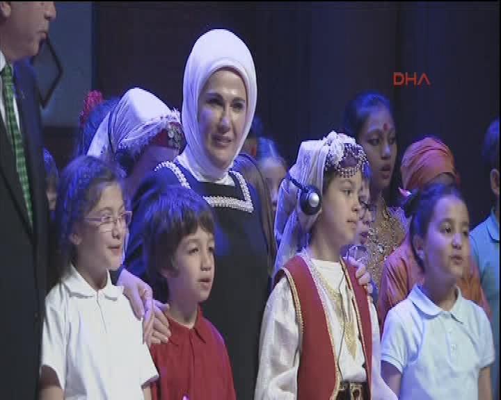 Dünya çocukları Cumhurbaşkanlığı Sarayı'nda