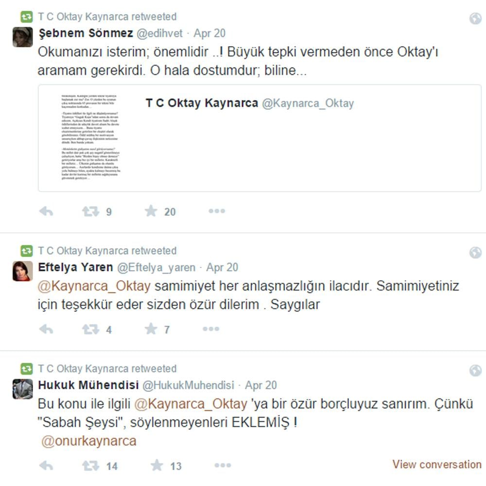 Oktay Kaynarca o röportajı yalanladı