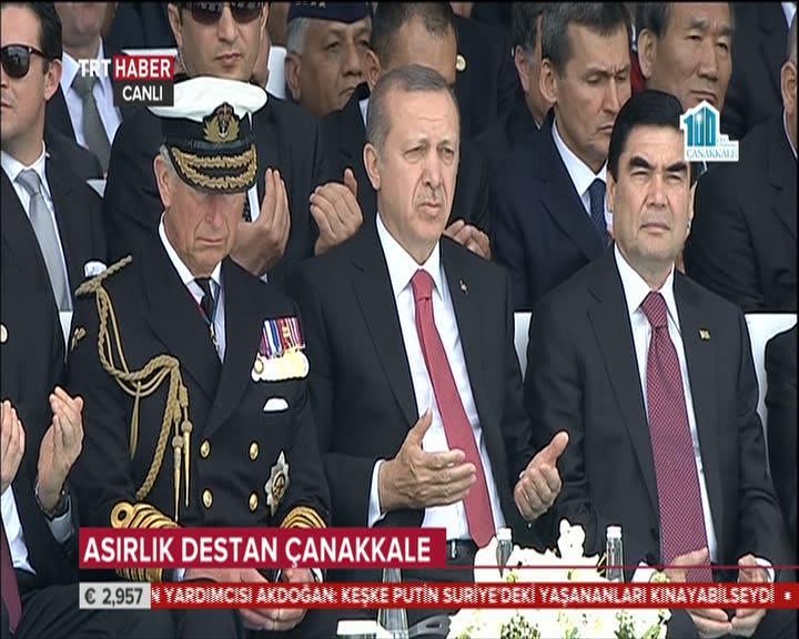 Çanakkale'de şehitler için anma töreni