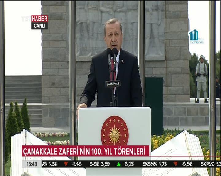 Çanakkale'de şehitler için anma töreni