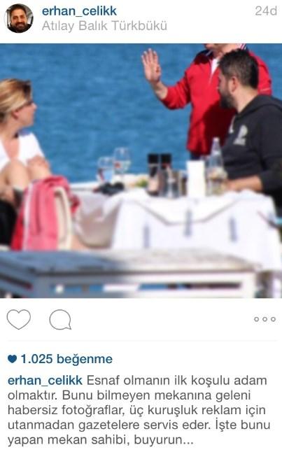 Erhan Çelik ve Gülben Ergen'den esnafa fotoğraf tepkisi