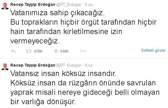 Cumhurbaşkanı Erdoğan: Bu vatanı hainler kirletemeyecek