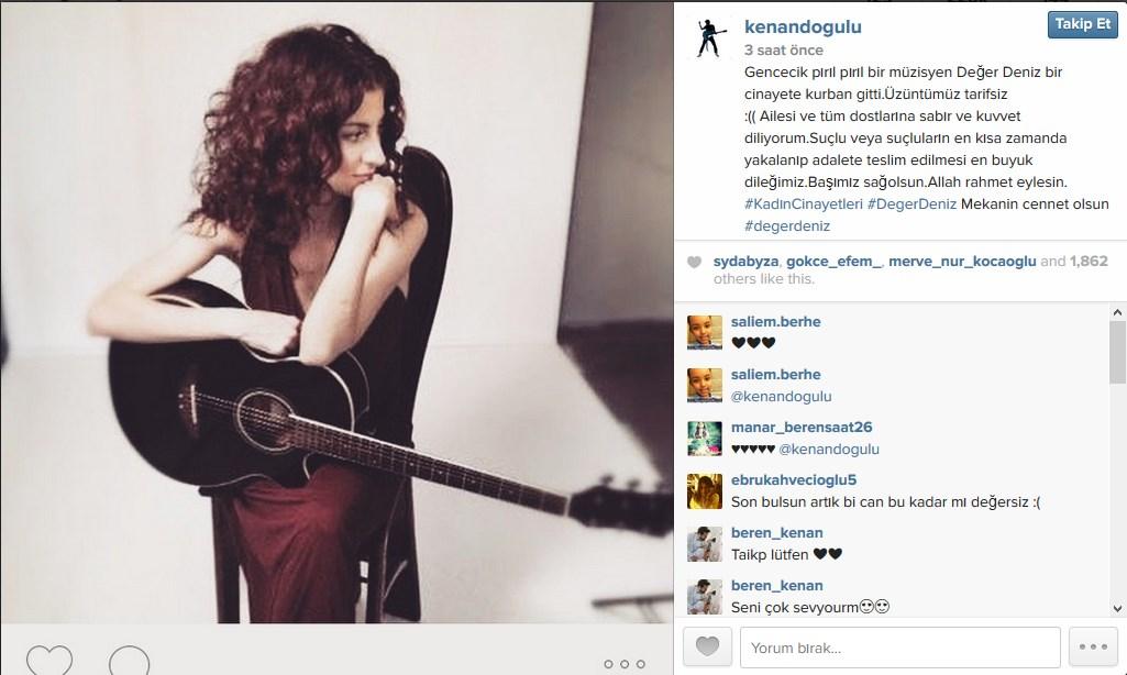 Beren Saat'ten Değer Deniz paylaşımı