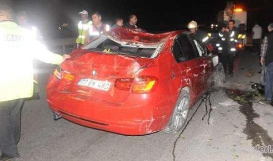 Ailesi ile tartışan genç lüks otomobilini uçurumdan attı