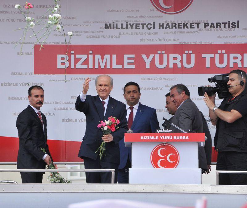 Devlet Bahçeli'nin Bursa mitingi
