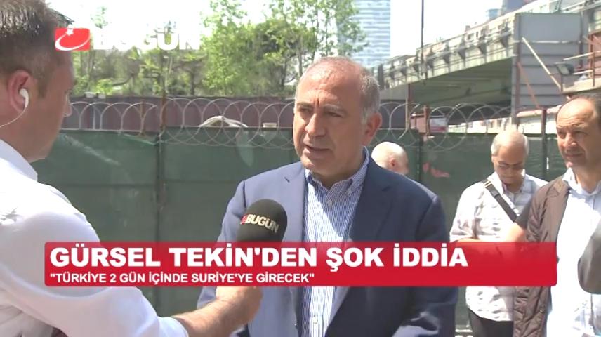 CHP'li Gürsel Tekin Suriye iddiasını yine dile getirdi