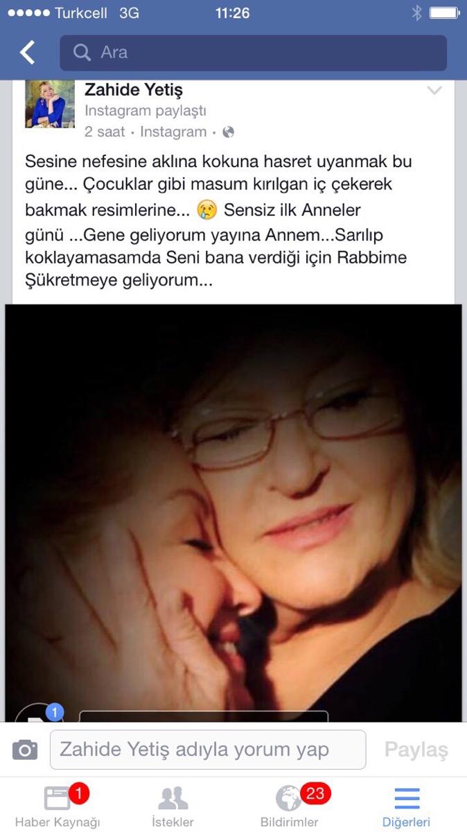 Zahide Yetiş'ten Anneler Günü'nde duygusal mesaj