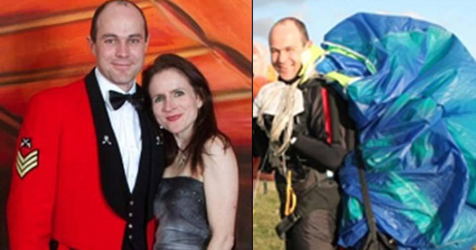 Kocasının paraşütünü kestiği İngiliz eğitmen yere çakıldı