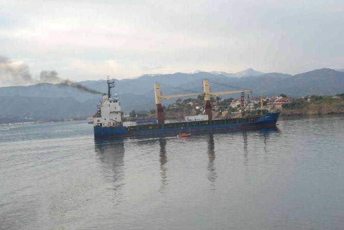Libya’da vurulan Türk gemisi Fethiye’ye ulaştı
