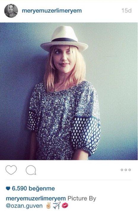 Meryem Uzerli Ozan Güven'in çektiği fotoğrafı paylaştı