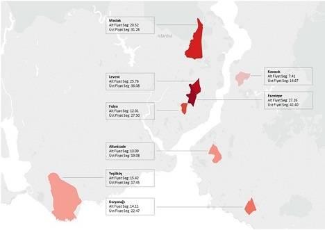 Esentepe ofis kira değerinde yine şampiyon