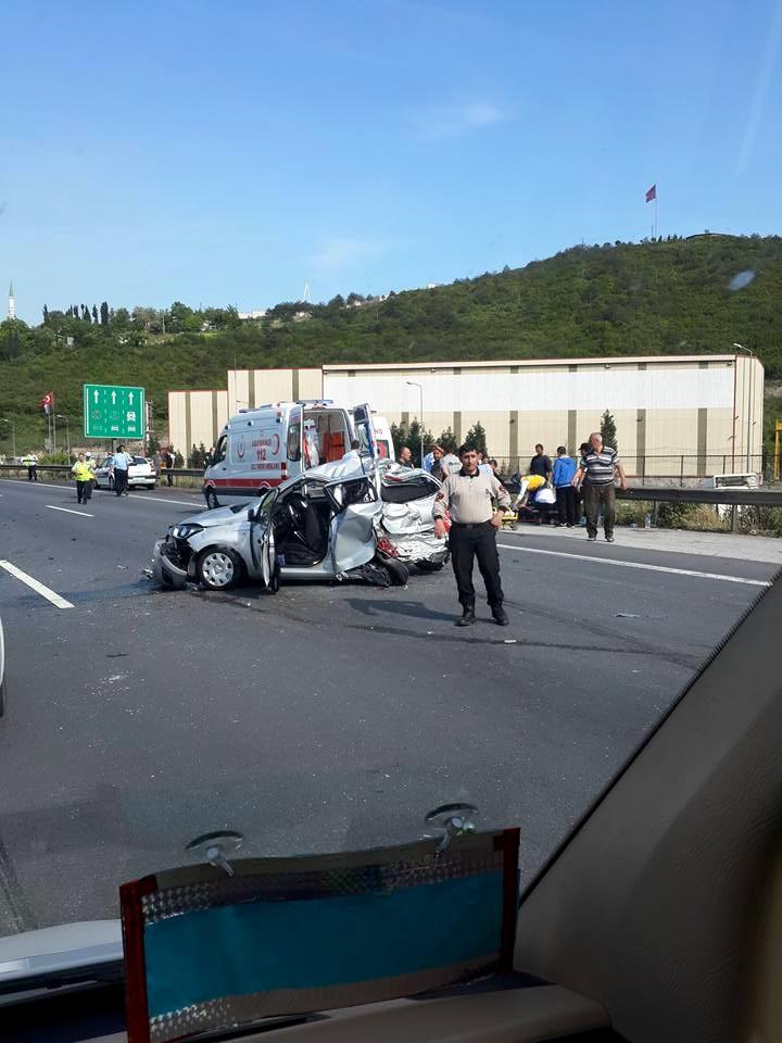 TEM Dilovası'nda trafik kazası: 1 ölü