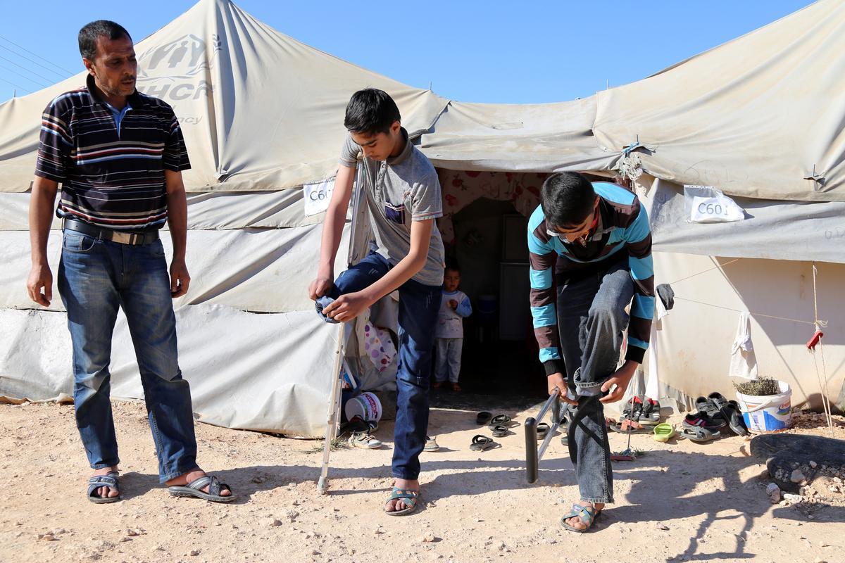 Savaşın engelli yaşamaya mahkum ettiği Suriyeliler