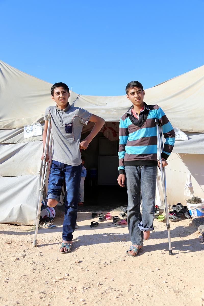 Savaşın engelli yaşamaya mahkum ettiği Suriyeliler