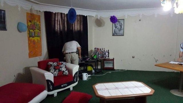 Adana'daki fuhuş çetesinin villası görüntülendi
