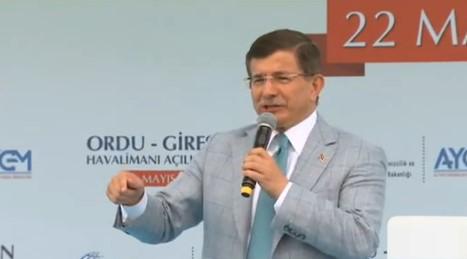 Erdoğan ve Davutoğlu Ordu-Giresun havalimanı açılışına katıldı