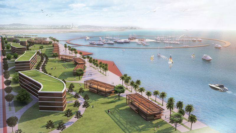 Antalya'ya portakal görünümlü yeni yat limanı