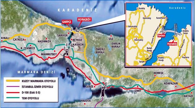 Kuzey Marmara Otoyol projesi bitmek üzere