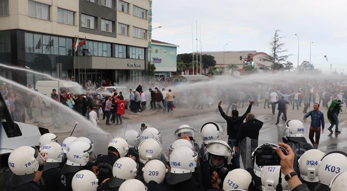 HDP mitingi nedeniyle Samsun karıştı