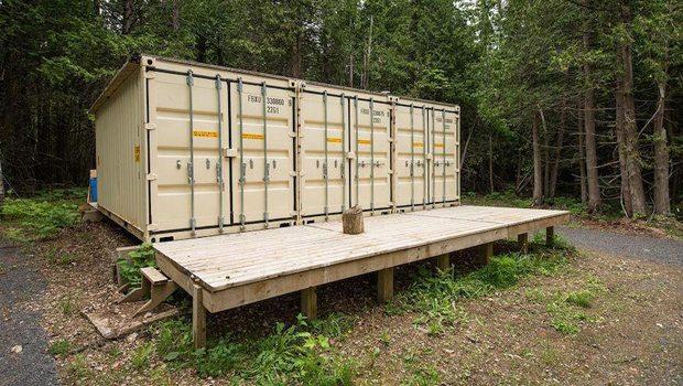 Yük konteynerinden ev yapan Teksaslı